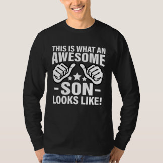 T-shirt Voici à quoi ressemble un fils génial Fils cool