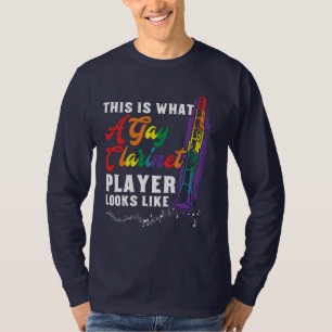 T-shirt Voici à quoi ressemble un Joueur gay Clarinet