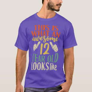 T-shirt Voici à quoi ressemble un merveilleux enfant de 12