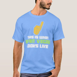 T-shirt Voici à quoi ressemble un végétalien gras