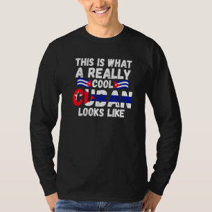 T-shirt voici à quoi ressemble vraiment un Cubain cool Cub