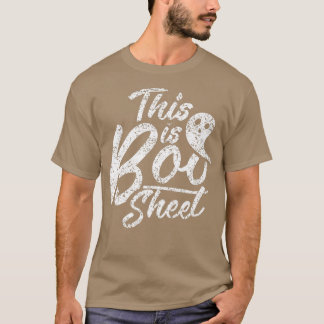 T-shirt Voici Boo Sheet Ghost Ghosts Ghosts Halloween931 