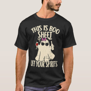 T-shirt Voici Boo Sheet Lift Your Spirits Girl Ghost Win