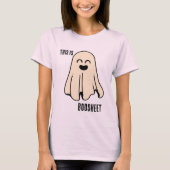 T-shirt Voici BooSheet Halloween Pun (Devant)