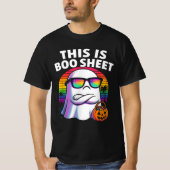 T-shirt Voici Bosheet Ghost Retro Halloween Costume Me (Devant)