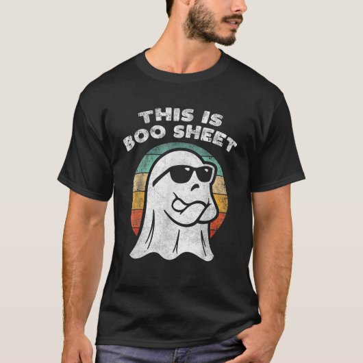 T-shirt Voici Bosheet Ghost Retro Lunettes de soleil Hallo (Devant)