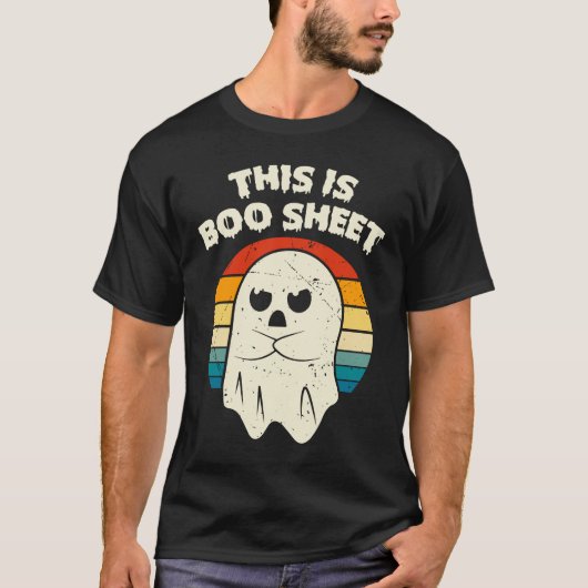T-shirt Voici Bosheet Ghost Super Floral Halloween (Devant)