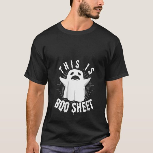 T-shirt Voici Bosheet Halloween Trick Treat for Ghost (Devant)