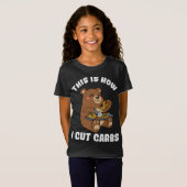 T-Shirt Voici Comment J'Ai Coupé Carbs Pizza Bear Pizza Sl (Devant entier)