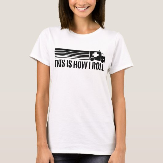 T-shirt Voici comment je lance EMT (Devant)