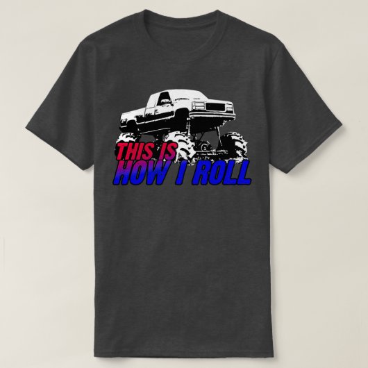 T-shirt Voici comment je roule (Design devant)