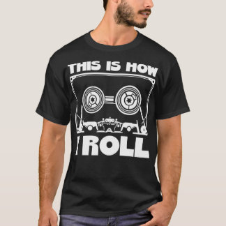 T-shirt Voici Comment je roule Bande de bande Vintage Cass