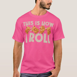 T-shirt Voici Comment je roule ferme animal Highland Cow