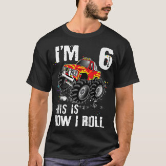 T-shirt Voici comment je roule Monster Truck 6 ans 6e anni
