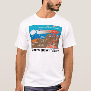 T-shirt Voici comment j'exhale (l'humour de chimie de