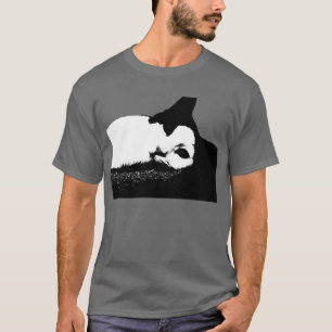 T-shirt Voici la chemise Regarde-toi Cat (BW)