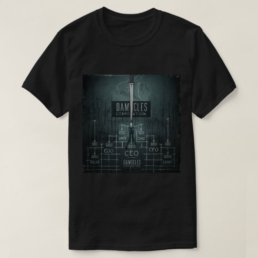 T-shirt Voici la Damocles Corporation (Design devant)
