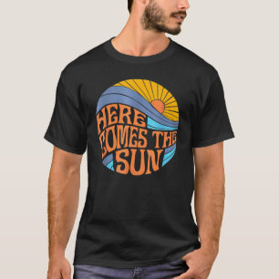 T-shirt Voici La Plage D'Été Du Surf Sun Sixties