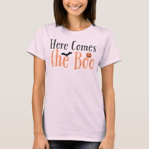 🦇 T-shirt "Voici le Boo" avec chauves-souris, cit