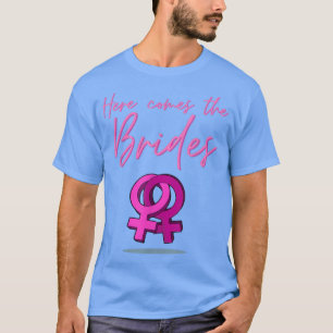 T-shirt Voici Le Cadeau Des Mariées Mariage LGBT Pride