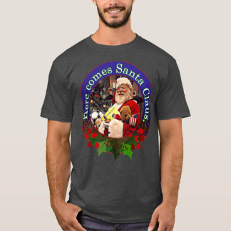 T-shirt Voici Le Design Du Père Noël