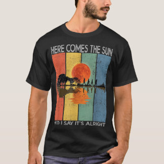 T-shirt Voici le soleil et je dis que c'est bien Guitare G