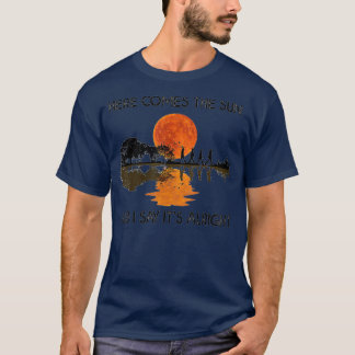 T-shirt Voici Le Soleil Et Je Dis Sa Bonne Guitare