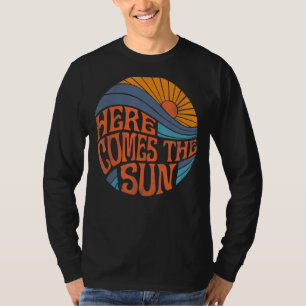 T-shirt Voici Le Soleil Vintage Rétro Soixante Été F