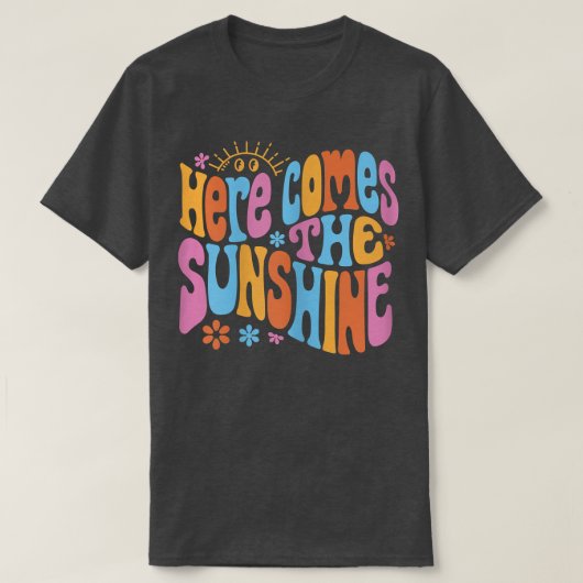 T-shirt Voici Le Sunshine Fun Happy Sun Summer T-Shi (Design devant)