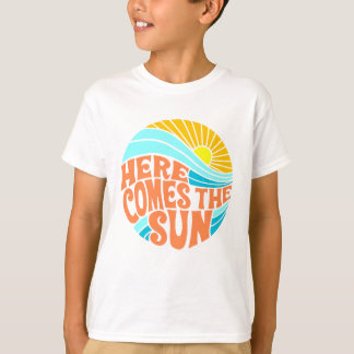 T-shirt Voici Le Tee Soleil, Style Rétro, Style Hippie