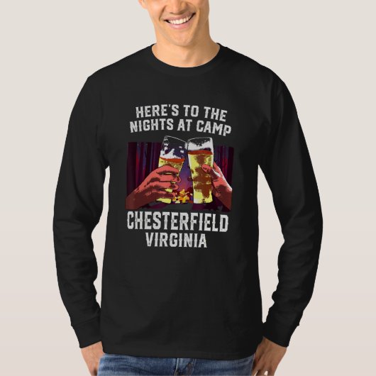 T-shirt Voici Les Nuits Au Camp Chesterfield Camping V (Devant)
