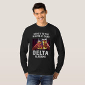 T-shirt Voici Les Nuits Au Camp Delta Camping Alabama (Devant entier)