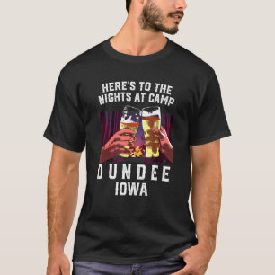 T-shirt Voici Les Nuits Au Camp Dundee Camping Iowa Ca