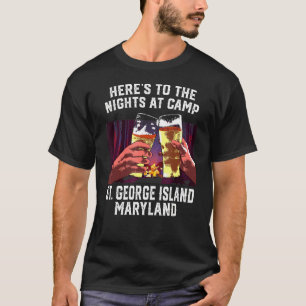 T-shirt Voici Les Nuits Au Camp St George Island Campi