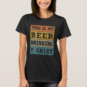 T-shirt Voici Ma Bière Vintage Retro Micro Brew Drink
