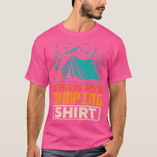 T-shirt Voici Ma Chemise De Camping Funny Camper Vintage