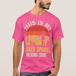 T-shirt Voici Ma Chemise De Marche Spaniel Cocker