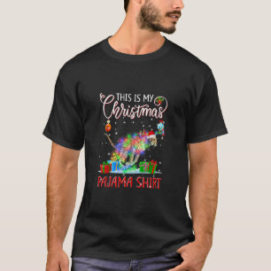 T-shirt Voici ma chemise de pyjama de Noël Cheeta Christma