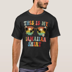 T-shirt Voici Ma Chemise Hawaïenne Costume Tropical Luau P
