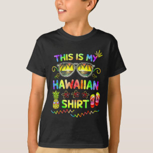 T-shirt Voici Ma Chemise Hawaïenne Luau Aloha Hawaii Beach