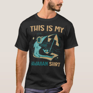 T-shirt Voici ma chemise hawaïenne Shark Family Holiday