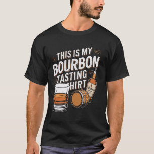 T-shirt Voici Ma Dégustation Bourbon Pour Bartender Whiske