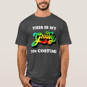 T-shirt Voici Ma Discothèque Costume les années 70 Super