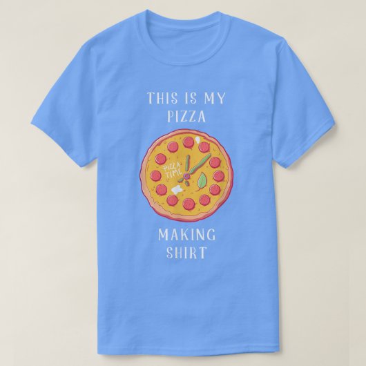 T-shirt Voici Ma Pizza Fabriquant Chemise Pizza Maker 5555 (Design devant)