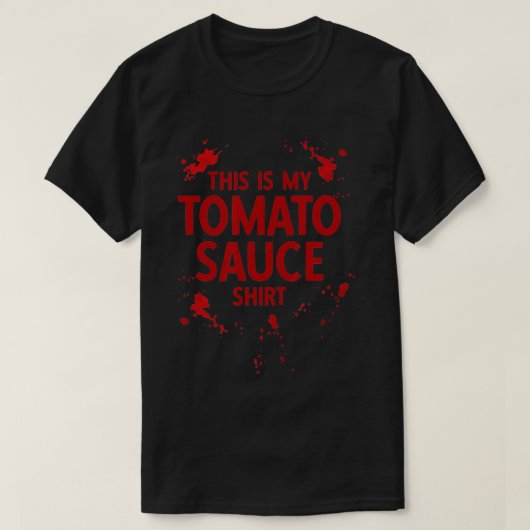 T-shirt Voici ma sauce tomate italienne (Design devant)