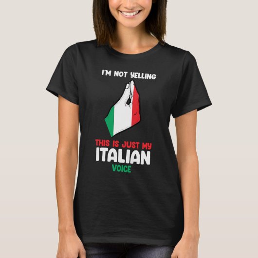 T-shirt voici ma voix italienne Italie Vaffanculo (Devant)