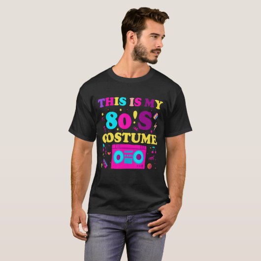T-shirt Voici mes 80 ans Costume tenue femme Hommes 80 R (Devant entier)