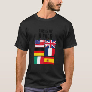 T-shirt Voici Mon 6 Pack Sarcastic Graphic Designs 1