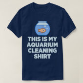 T-shirt Voici Mon Aquarium Nettoyant Chemise Gold Poisson (Design devant)