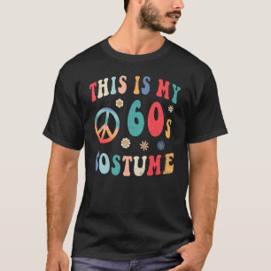 T-shirt Voici mon costume 60s Super Hippie Hallow de paix
